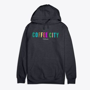 Coffee City Texas Color Pop Premium Cotton Hoodie