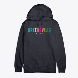 Breedsville Michigan Color Pop Premium Cotton Hoodie