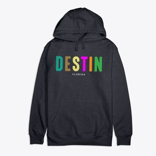 Destin Florida Color Pop Premium Cotton Hoodie