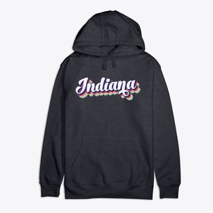  Indiana Retro Candy Vibes Premium Cotton Hoodie