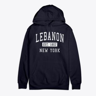 Lebanon New York Classic Established Premium Cotton Hoodie