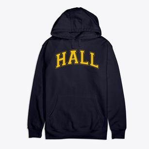 Hall High School Varsity Arch Premium Cotton Hoodie