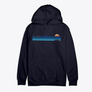E. Lopez Texas Water View Premium Cotton Hoodie