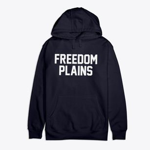 Freedom Plains New York Classic Block Premium Cotton Hoodie