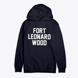 Fort Leonard Wood Missouri Classic Block Premium Cotton Hoodie