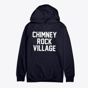 Chimney Rock Village North Carolina Classic Block Premium Cotton Hoodie