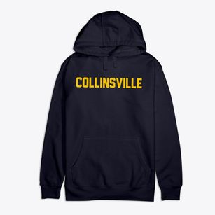 Collinsville Connecticut Classic Block Premium Cotton Hoodie