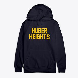 Huber Heights Ohio Classic Block Premium Cotton Hoodie