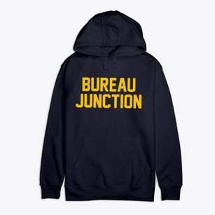 Bureau Junction Illinois Classic Block Premium Cotton Hoodie