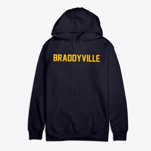 Braddyville Iowa Classic Block Premium Cotton Hoodie