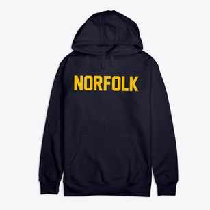Norfolk Massachusetts Classic Block Premium Cotton Hoodie