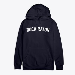 Boca Raton Florida Classic Curve Premium Cotton Hoodie