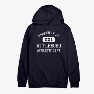 Attleboro Massachusetts Athletic Dept Premium Cotton Hoodie