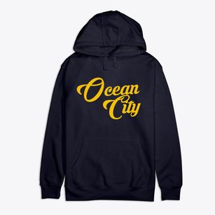 Ocean City Maryland Vintage Team Premium Cotton Hoodie