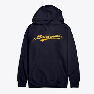 Mercer Island Washington Vintage Team Premium Cotton Hoodie