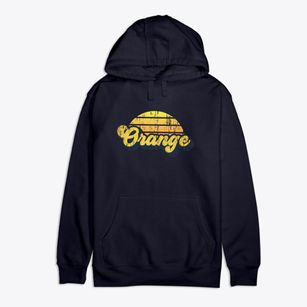 Orange Massachusetts Sublime Sunset Premium Cotton Hoodie