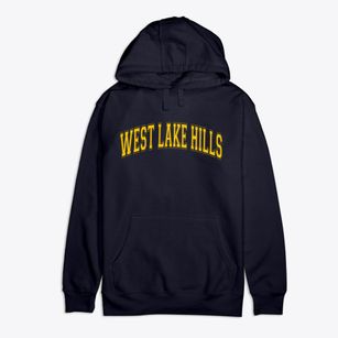 West Lake Hills Texas Varsity Premium Cotton Hoodie