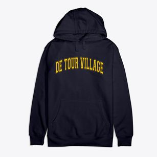 De Tour Village Michigan Varsity Premium Cotton Hoodie