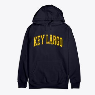 Key Largo Florida Varsity Premium Cotton Hoodie