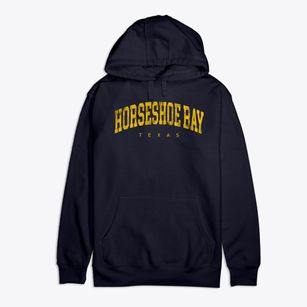 Horseshoe Bay Texas Urban Vibe Premium Cotton Hoodie
