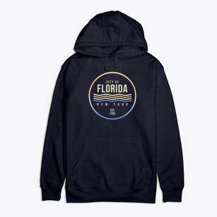 Florida New York Color Fade Premium Cotton Hoodie