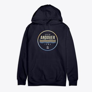 Andover Iowa Color Fade Premium Cotton Hoodie