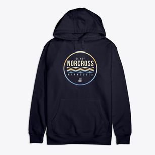 Norcross Minnesota Color Fade Premium Cotton Hoodie
