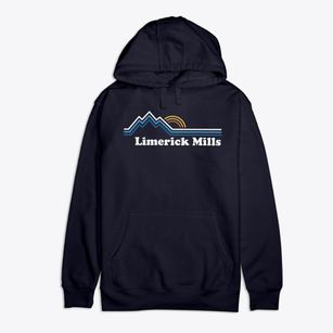 Limerick Mills Maine Mountain View Premium Cotton Hoodie