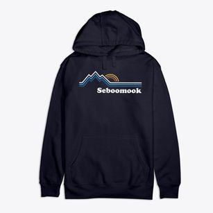 Seboomook Maine Mountain View Premium Cotton Hoodie