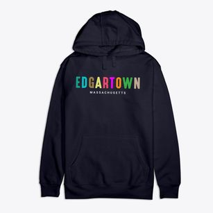 Edgartown Massachusetts Color Pop Premium Cotton Hoodie