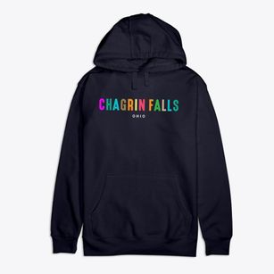 Chagrin Falls Ohio Color Pop Premium Cotton Hoodie