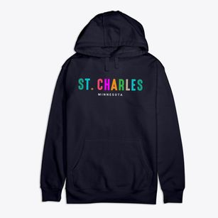 St. Charles Minnesota Color Pop Premium Cotton Hoodie