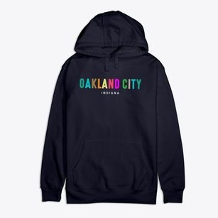 Oakland City Indiana Color Pop Premium Cotton Hoodie