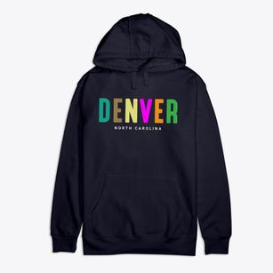 Denver North Carolina Color Pop Premium Cotton Hoodie