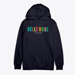 Belle Rose Louisiana Color Pop Premium Cotton Hoodie
