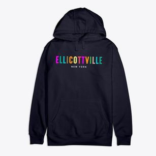 Ellicottville New York Color Pop Premium Cotton Hoodie