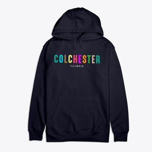 Colchester Illinois Color Pop Premium Cotton Hoodie