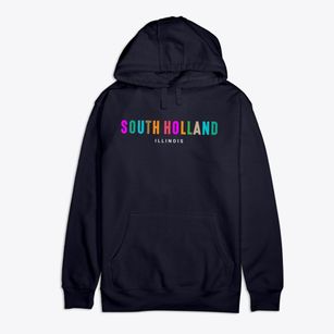 South Holland Illinois Color Pop Premium Cotton Hoodie