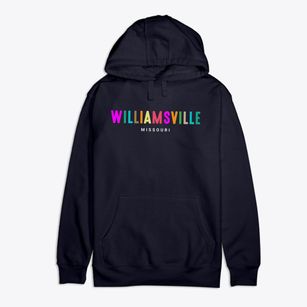 Williamsville Missouri Color Pop Premium Cotton Hoodie