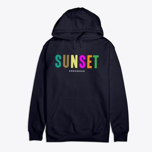 Sunset Arkansas Color Pop Premium Cotton Hoodie