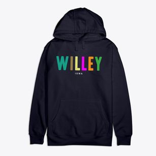 Willey Iowa Color Pop Premium Cotton Hoodie