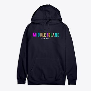 Middle Island New York Color Pop Premium Cotton Hoodie