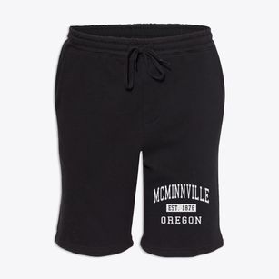 Mcminnville Oregon Classic Established Fleece Shorts