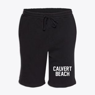 Calvert Beach Maryland Classic Block Fleece Shorts