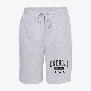 Okoboji Iowa Classic Established Fleece Shorts
