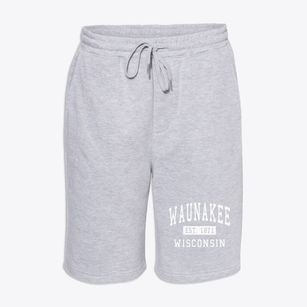 Waunakee Wisconsin Classic Established Fleece Shorts
