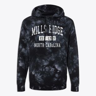 Mills Ridge North Carolina Classic Established Premium Tie-Dye Hoodie