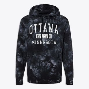 Ottawa Minnesota Classic Established Premium Tie-Dye Hoodie