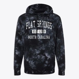 Flat Springs North Carolina Classic Established Premium Tie-Dye Hoodie