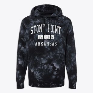 Stony Point Arkansas Classic Established Premium Tie-Dye Hoodie